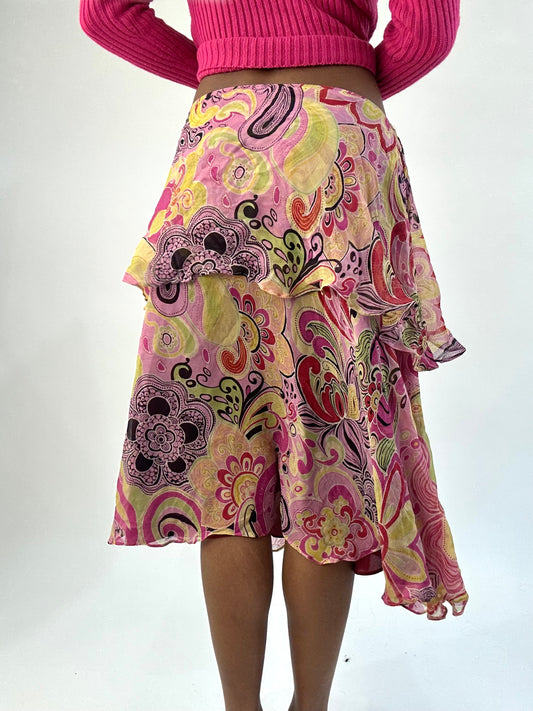 BEST PICKS | small pink asymmetric silk midi dress