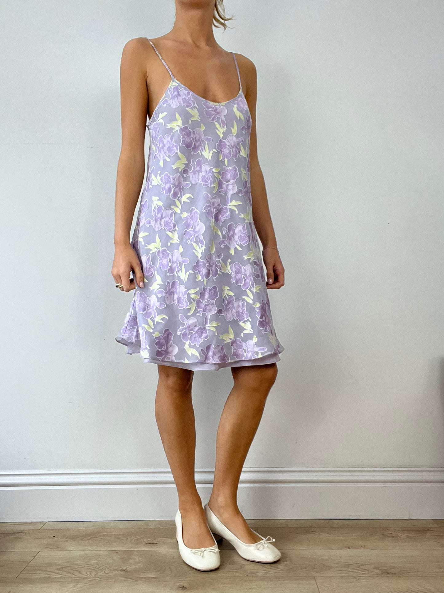 💚BUFFY THE VAMPIRE SLAYER | small purple floral dress