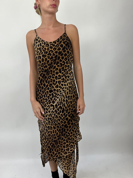 COASTAL COWGIRL DROP | medium brown leopard print maxi dress