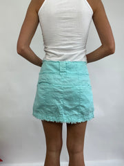 COACHELLA DROP | medium turquoise blue cargo style skirt