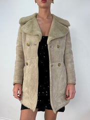 vintage edit fourteen | small beige pea style coat