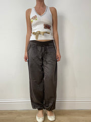 vintage edit thirty | small white cami with paisley print and adjustable tie