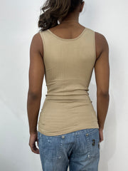 BEST PICKS | extra small beige fitted tank top