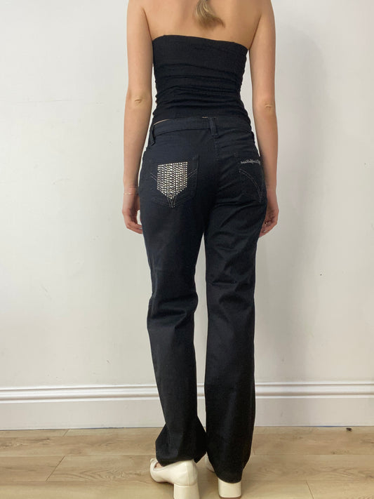 vintage edit thirty | small black dolce and gabbana jeans