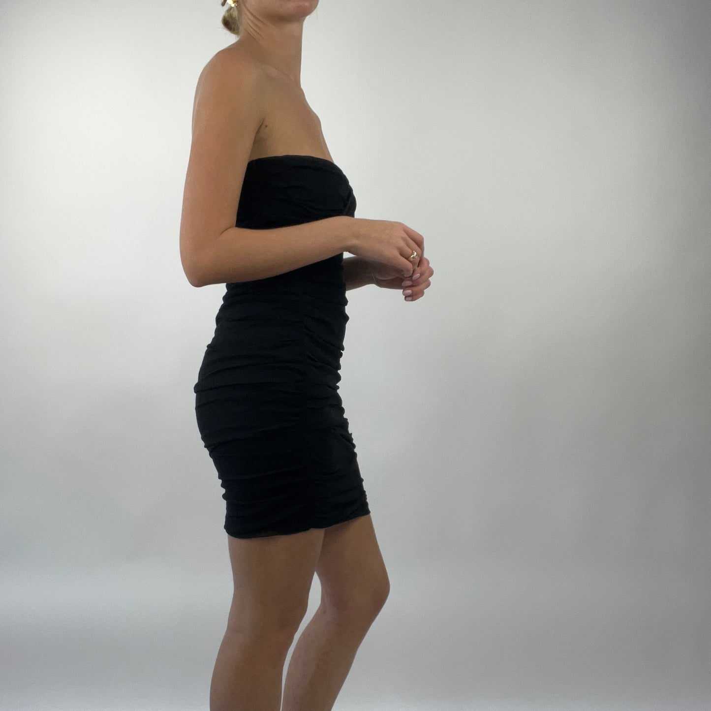 💻PROM SEASON DROP | medium black bandeau dress
