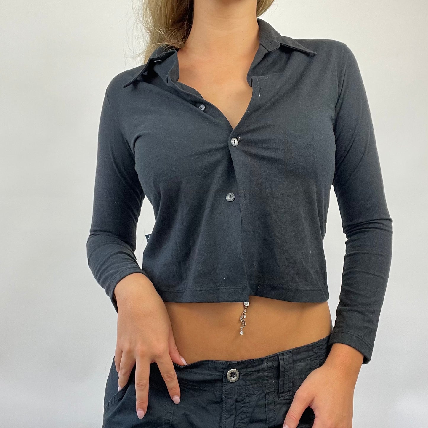 POSH AND BECKS DROP | small black cardigan