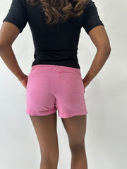 athleisure edit | extra small pink nike drawstring shorts