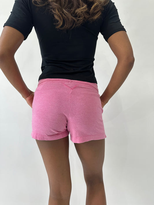 athleisure edit | extra small pink nike drawstring shorts