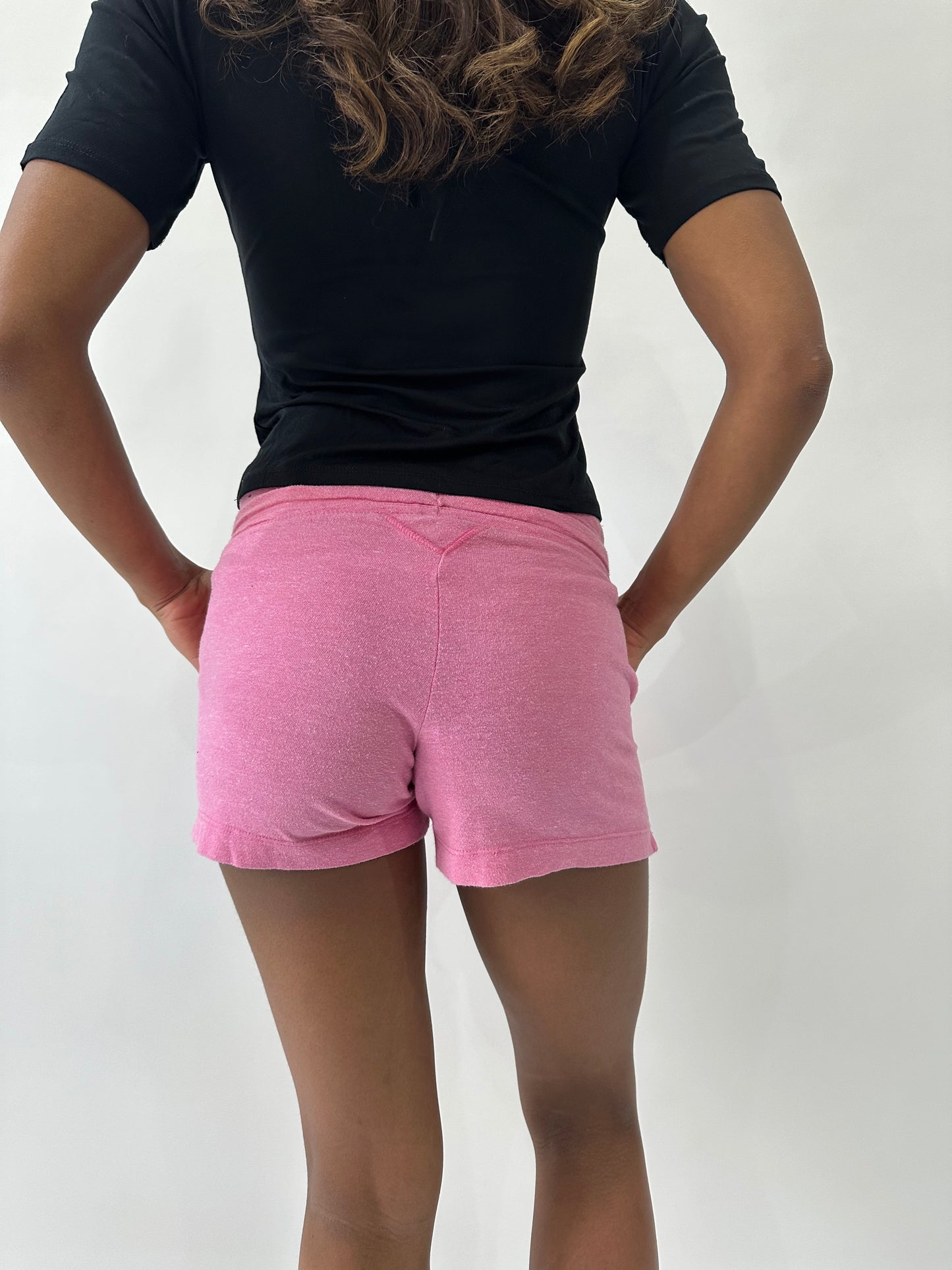 athleisure edit | extra small pink nike drawstring shorts