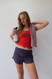 athleisure edit | small purple nike shorts