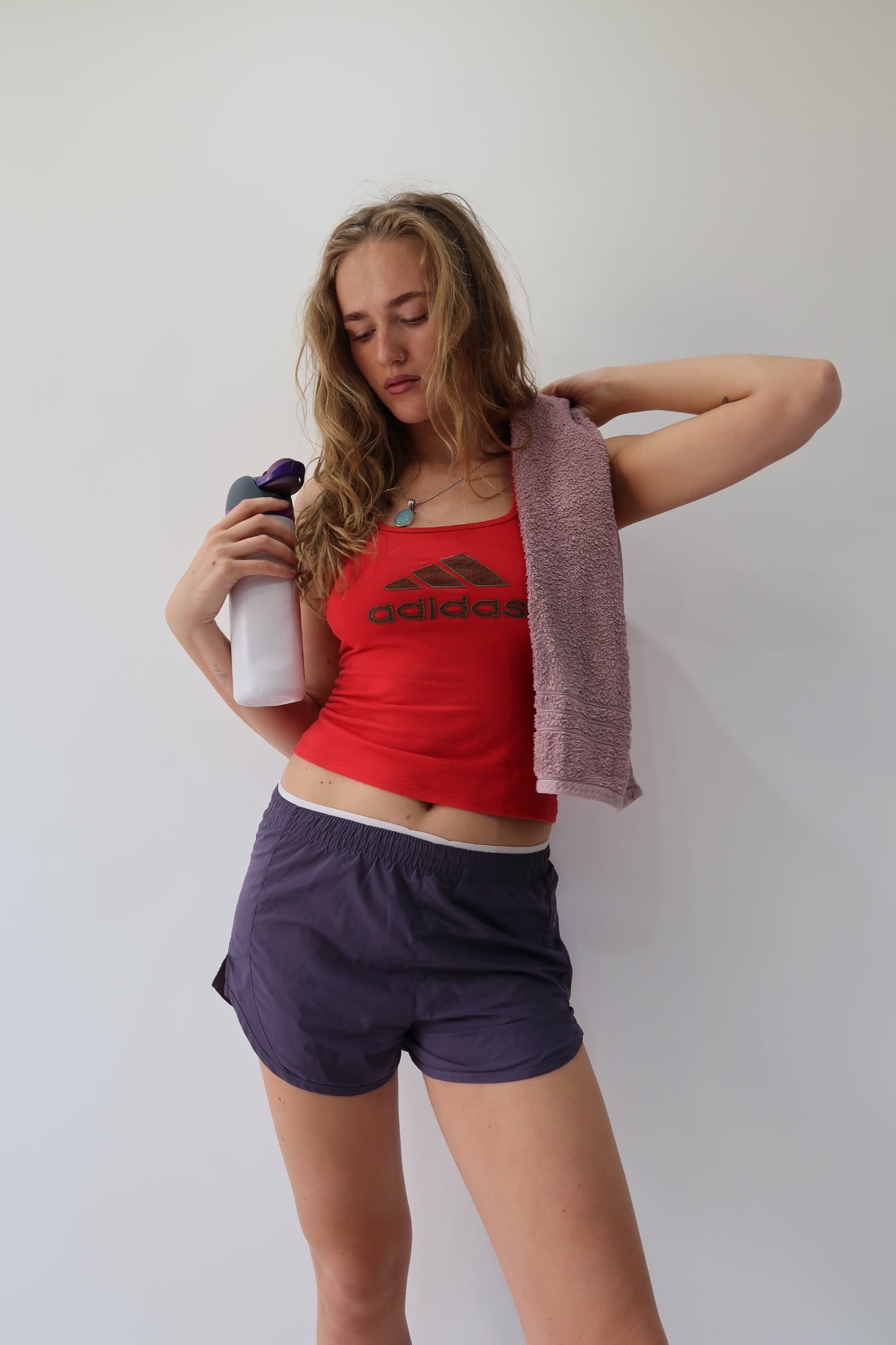 athleisure edit | small purple nike shorts