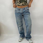 INSTA BADDIE DROP | medium light blue baggy jeans