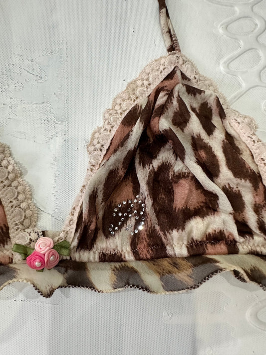 vintage edit: valentine’s day | small/medium brown blumarine bralette