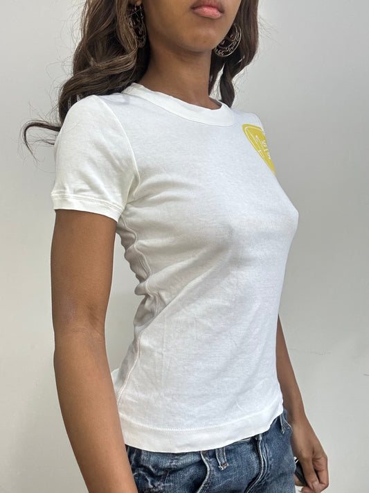 vintage edit: fashion week | small white miss sixty t-shirt