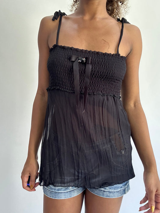 BEST PICKS | small black bandeau cami top