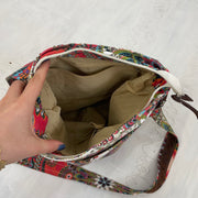 HIPPY CHIC DROP | patterned crossbody bag with colourful stud detail