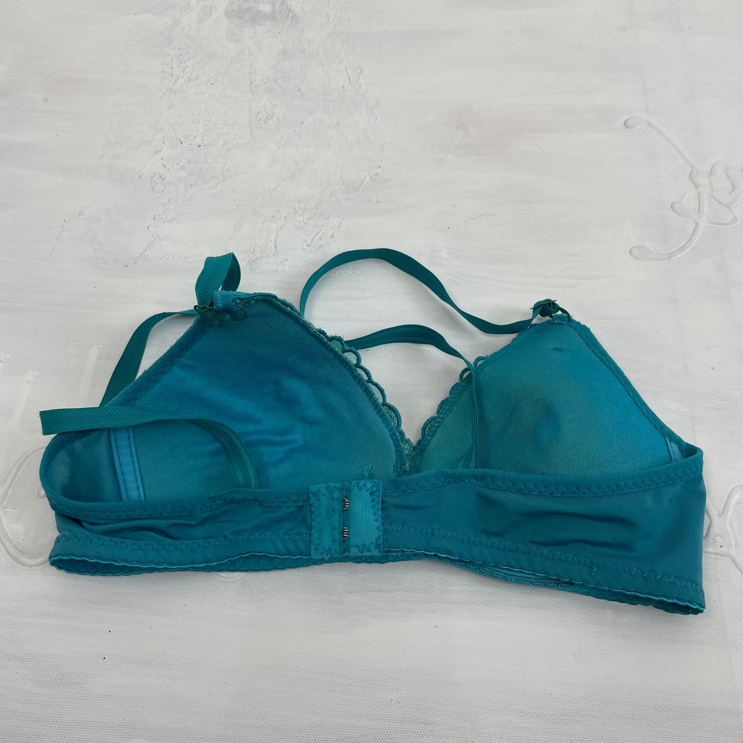 LIGHT ACADEMIA DROP | small blue embroidered bra