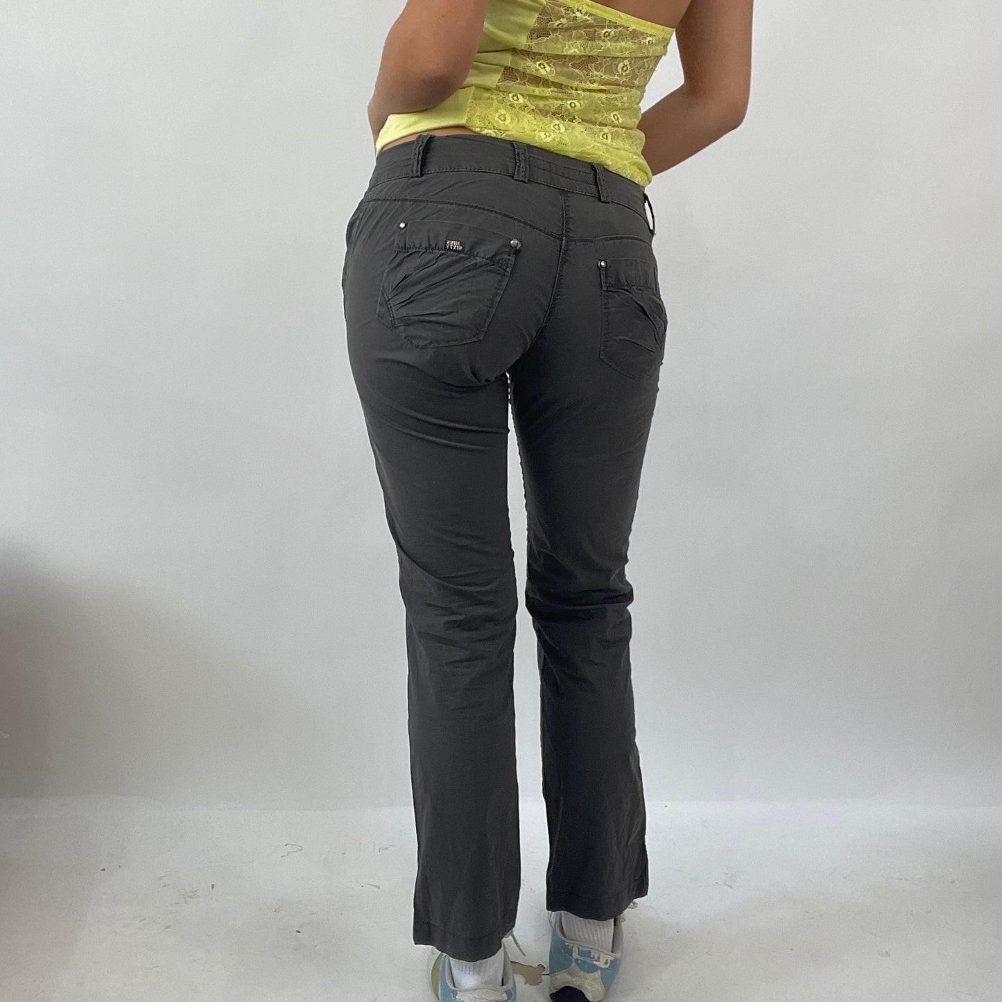 VINTAGE GEMS DROP | small grey miss sixty cargo trousers