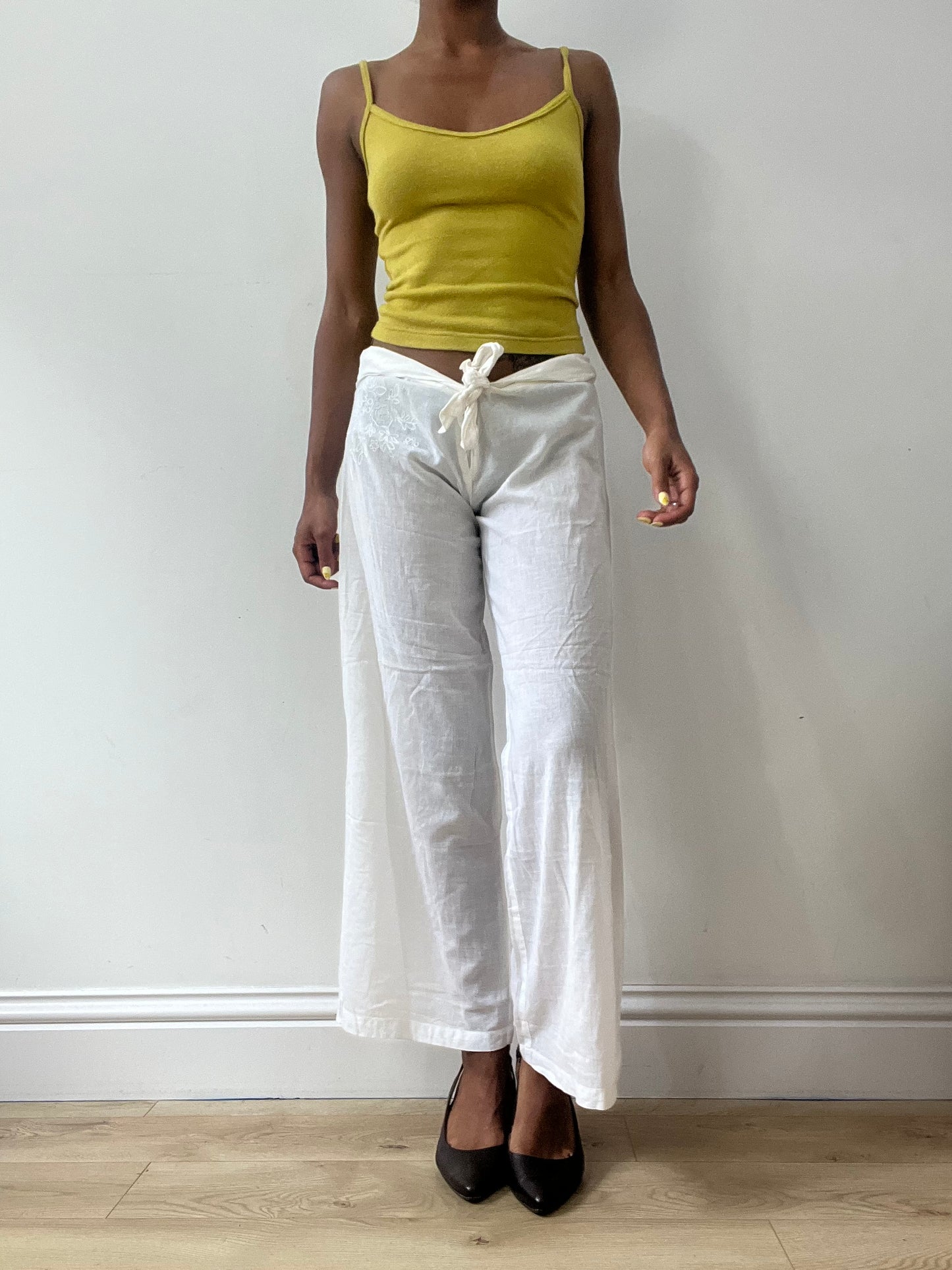 BEST PICKS | medium white o’neill wide leg linen trousers