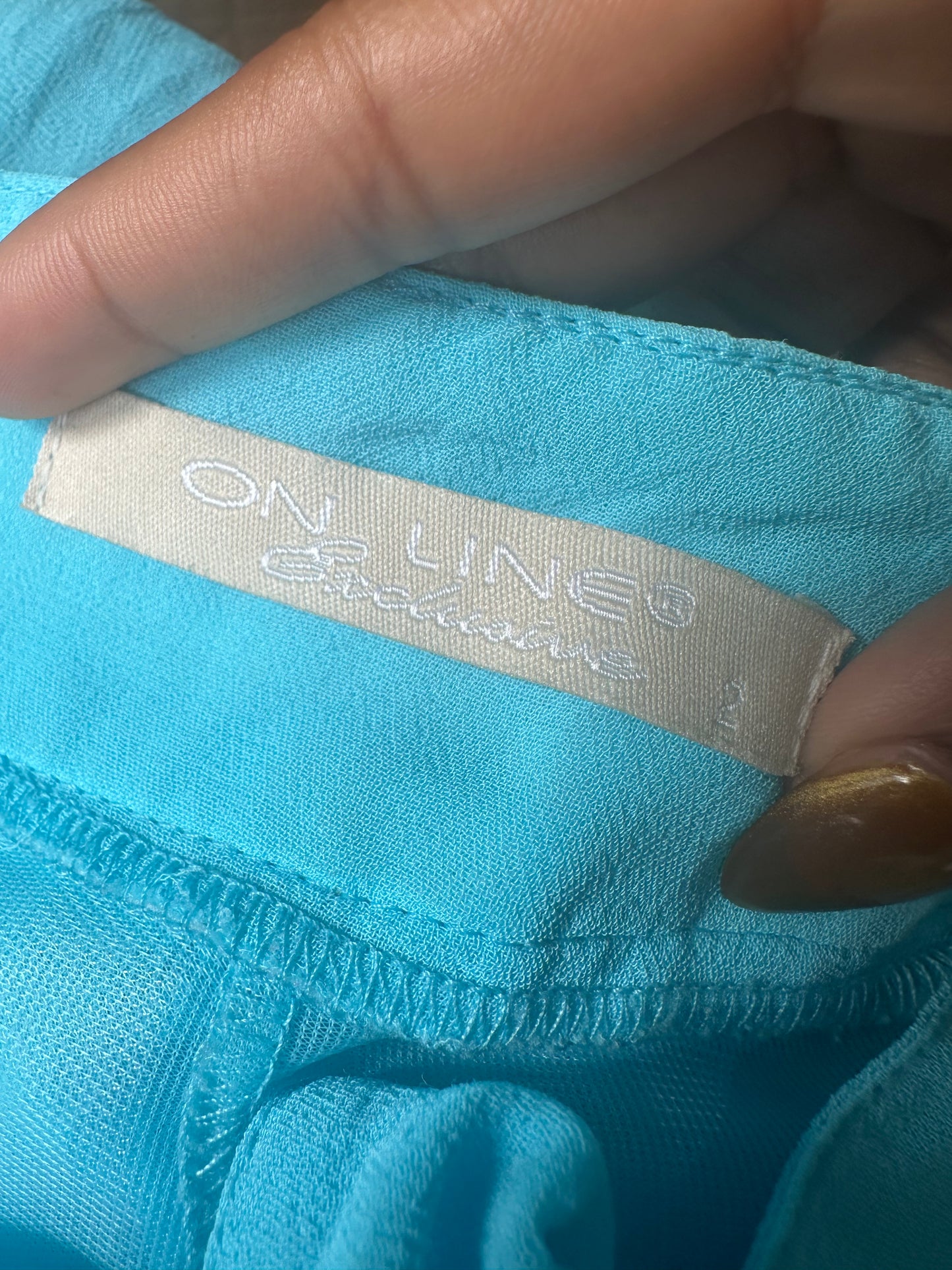 festival drop | medium blue sheer trousers