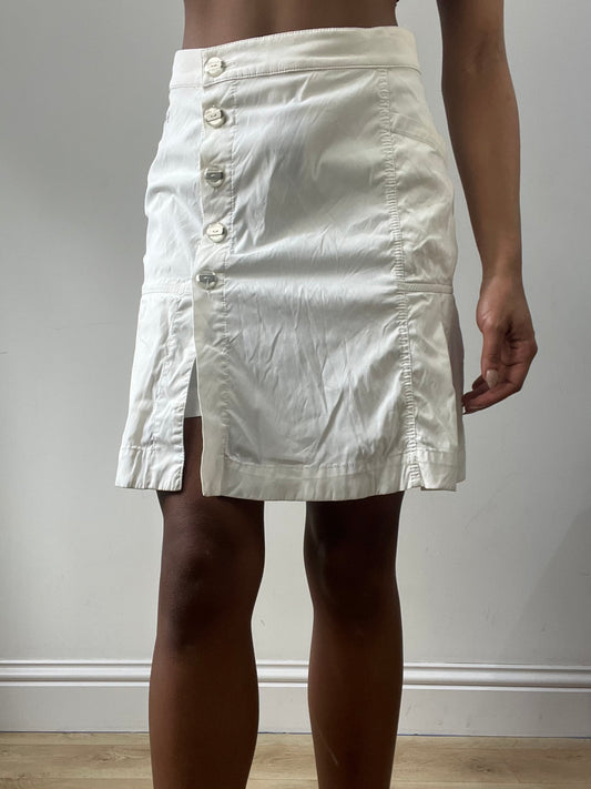 easter edit | small white button up pleated midi skirt