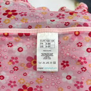 COASTAL COWGIRL DROP | small pink beach wrap skirt with floral print and frills