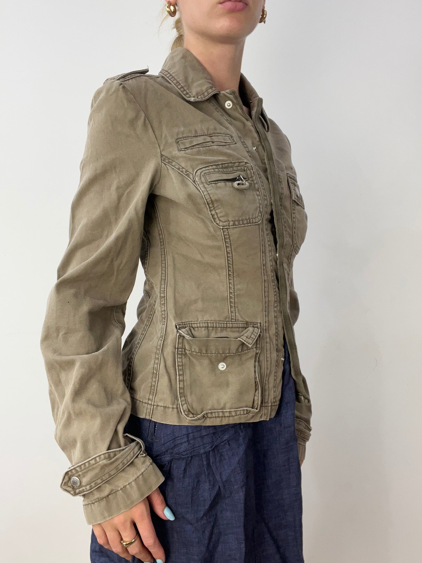 vintage edit thirty | small khaki utility jacket