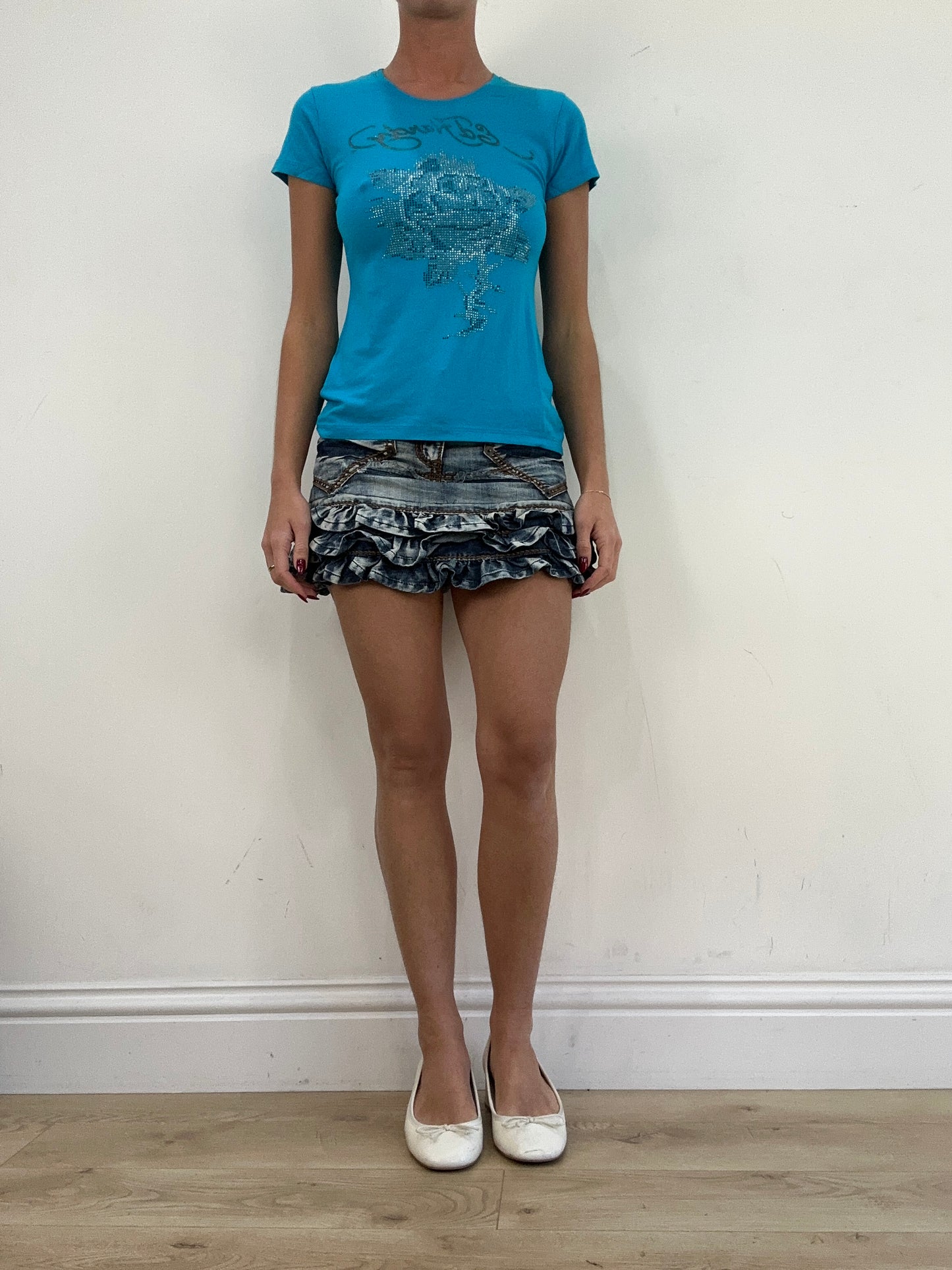 vintage edit thirteen | medium blue ed hardy t-shirt