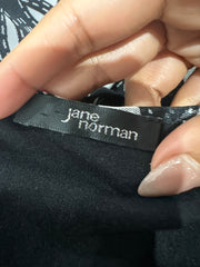 💚vintage edit thirty-five | small black and white jane norman فستان ميدي