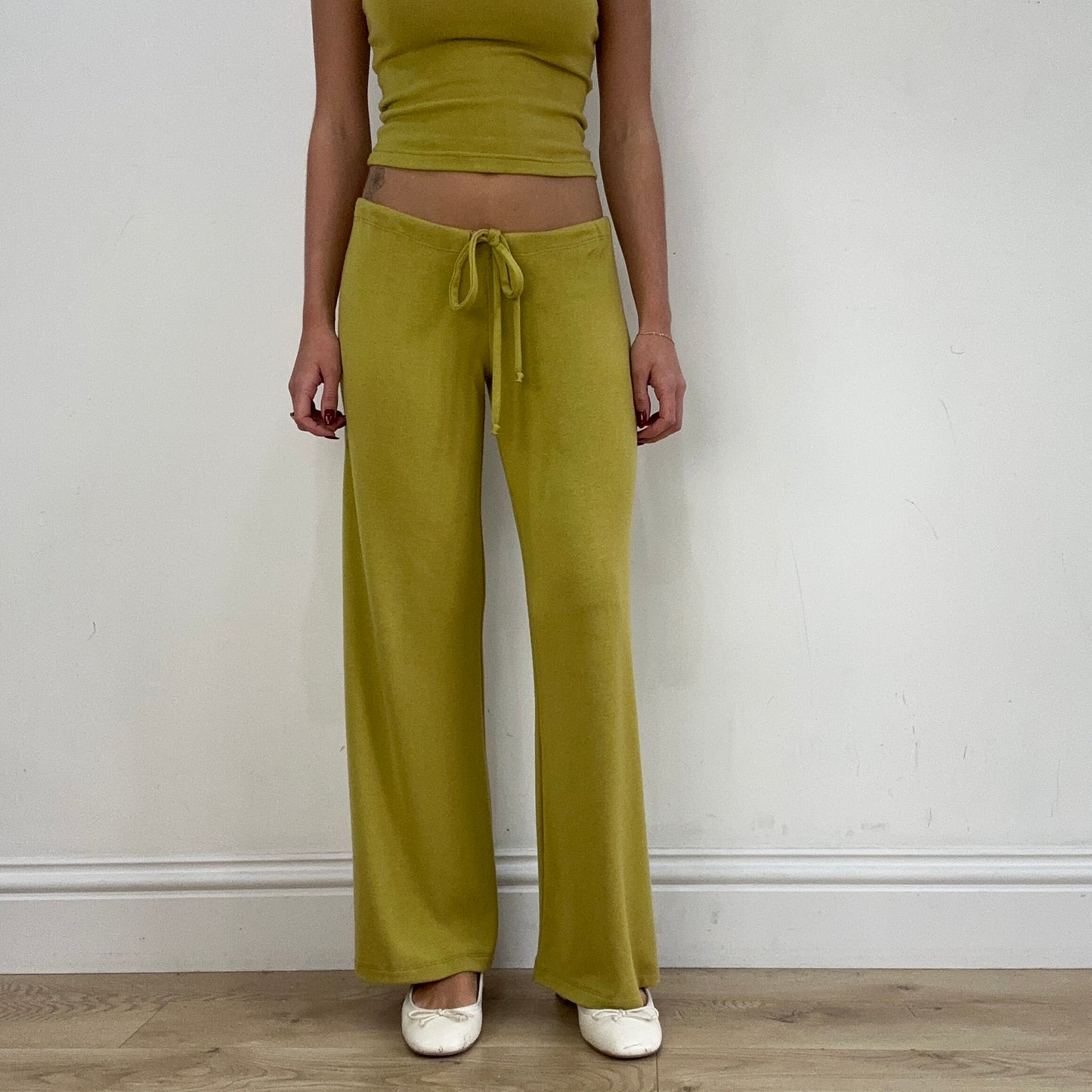 #279 SAMPLE SALE | large margot trousers in chartreuse