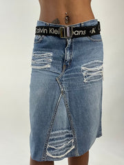 חגורה ⁨calvin klein⁩ עם לוגו – שחור – ⁨best picks⁩