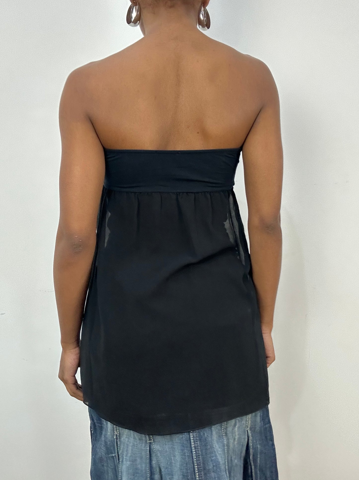 vintage edit: indie sleaze | small black intimissimi bandeau top