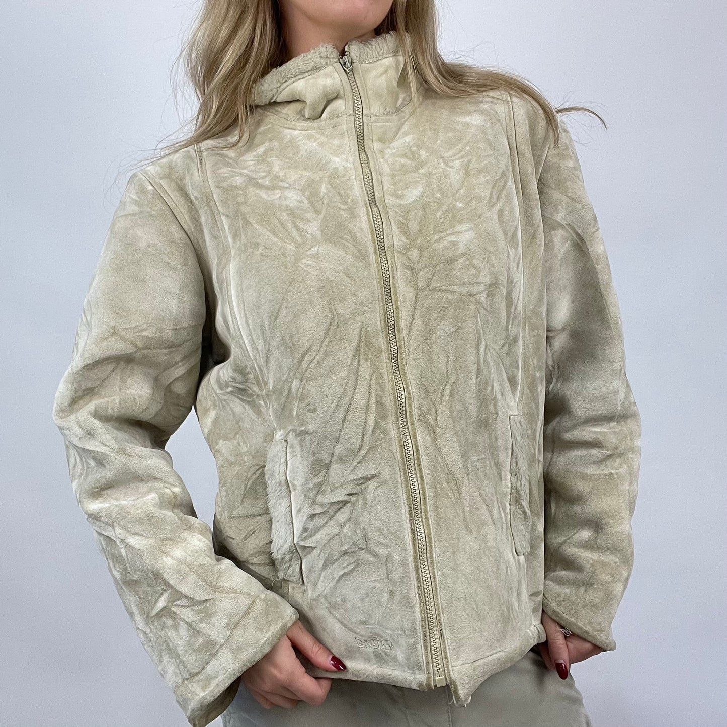 CHALET GIRL DROP | large cream suede jacket