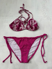 midsummer edit | Pequeno rosa floral / polka dot bikini