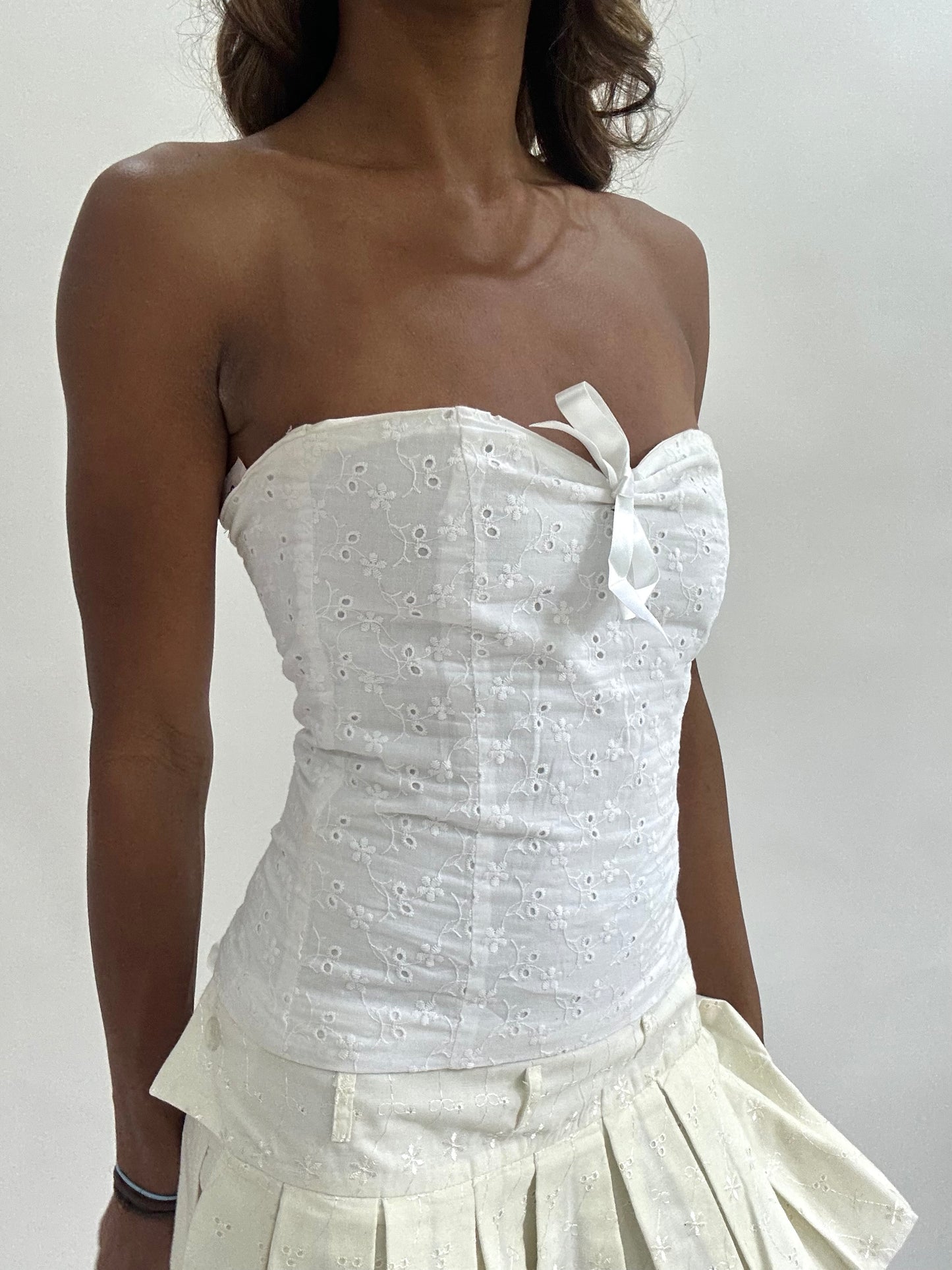 #436 SAMPLE SALE | small white emma top sample