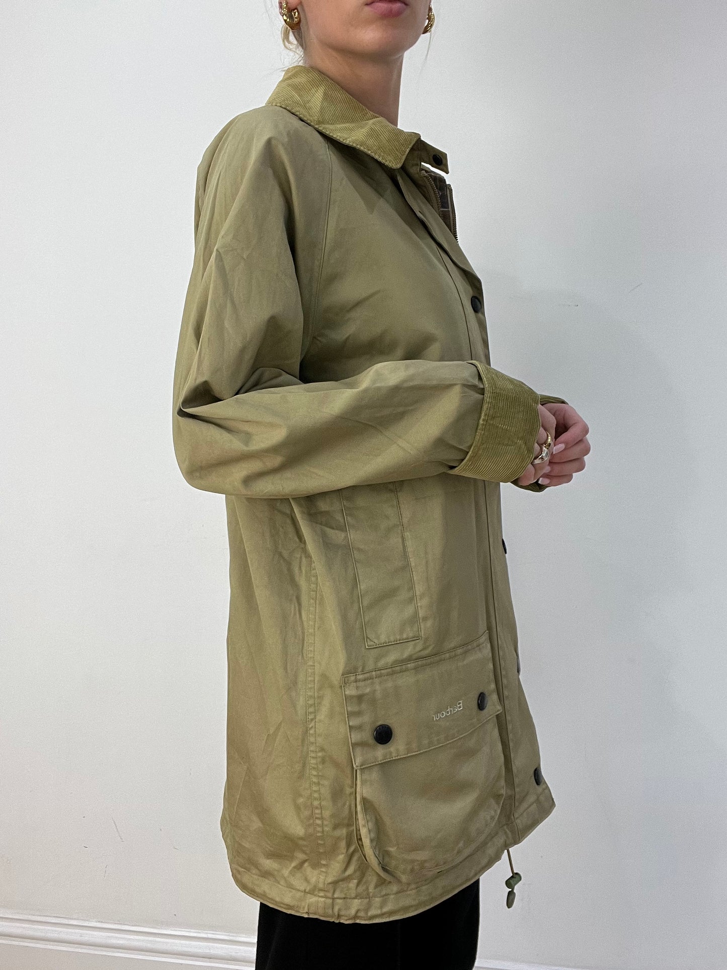 BEST PICKS | small khaki barbour rain jacket