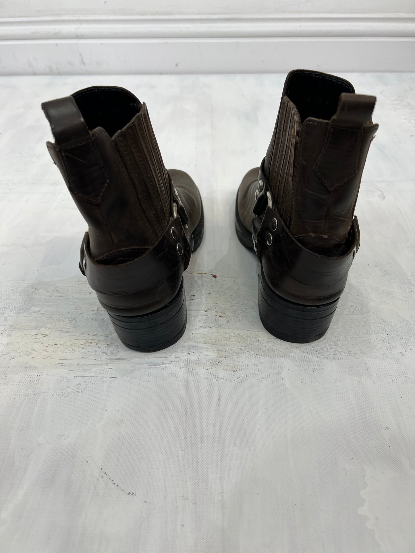 ⭐️ BEST PICKS | uk 8 brown harness buckle mini boots