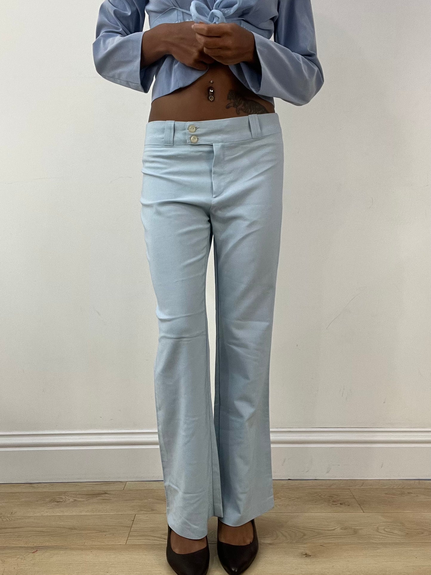 BEST PICKS | small light blue straight leg trousers