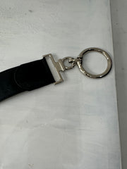 💚vintage edit thirty-one | one size black belt with oversized chain detail