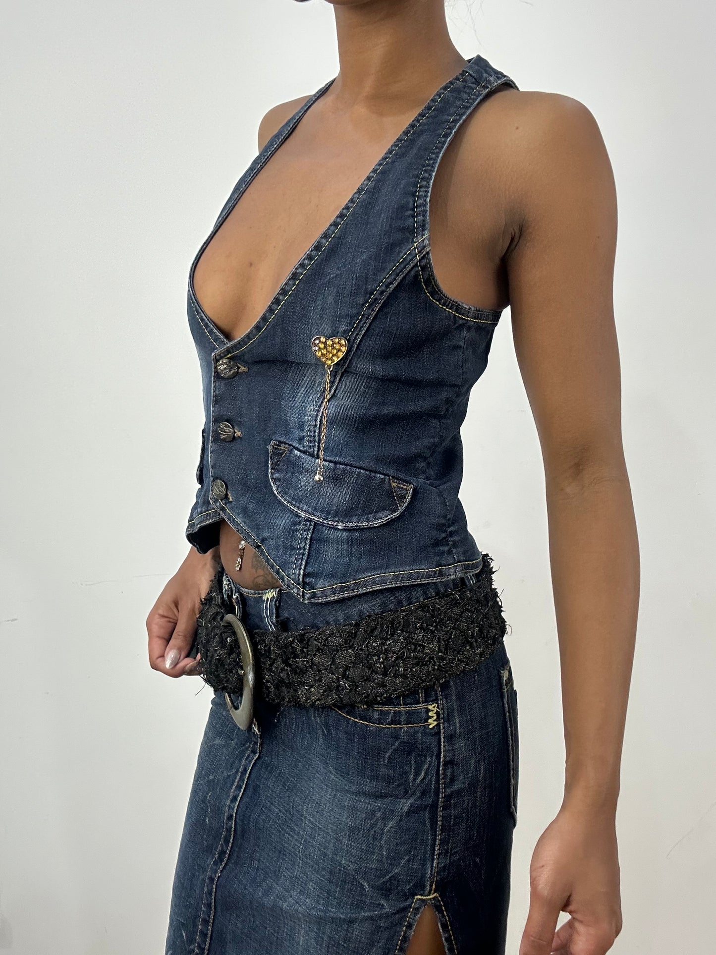 BEST PICKS | chunky black woven belt with statement buckle