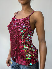 BEST PICKS | taille: S · couleur: rose · article: caraco · détails: sequins