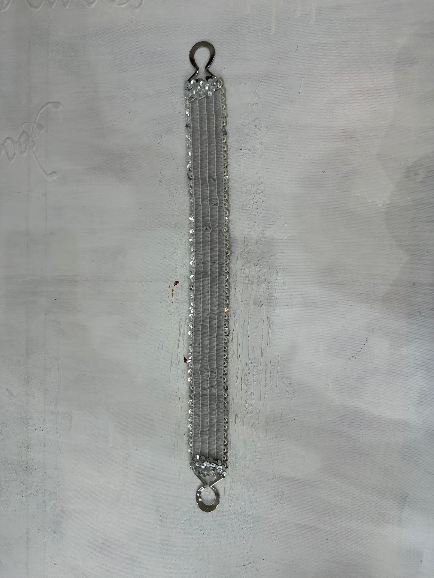 vintage edit: halloween | silver sequin belt with silver loop hardware