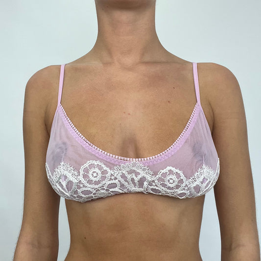 12 DAYS OF XMAS DROP | small lilac mesh embroidered bra