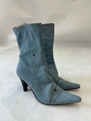 ⭐️vintage edit thirty-three | UK4.5 blue denim ankle boots