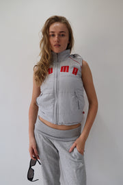 athleisure edit | small grey puma gilet puffer jacket