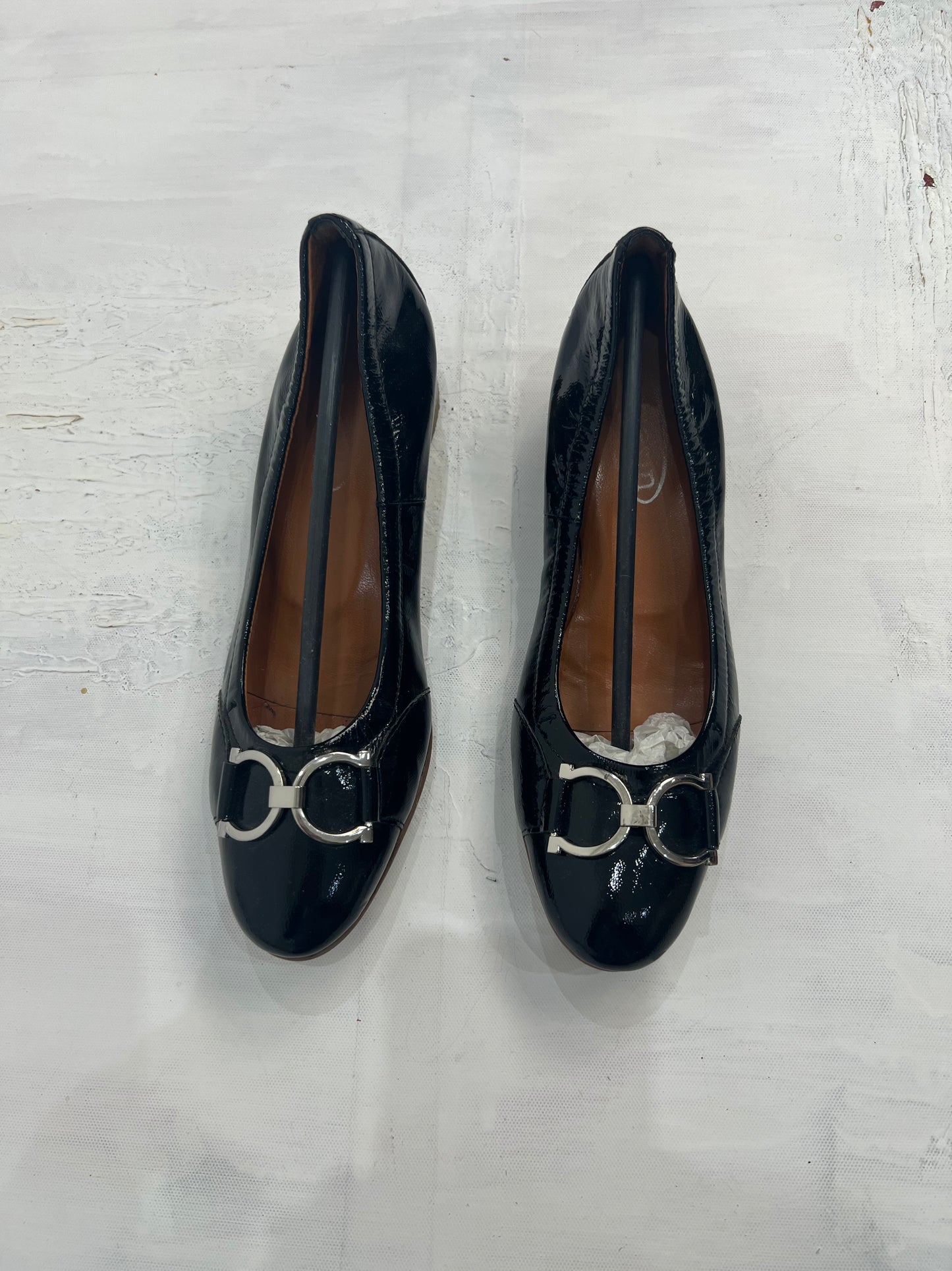 ⭐️ BEST PICKS | uk 3 black patent ballet pumps with buckle detail