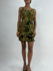 BEST PICKS | small green patterned mini dress