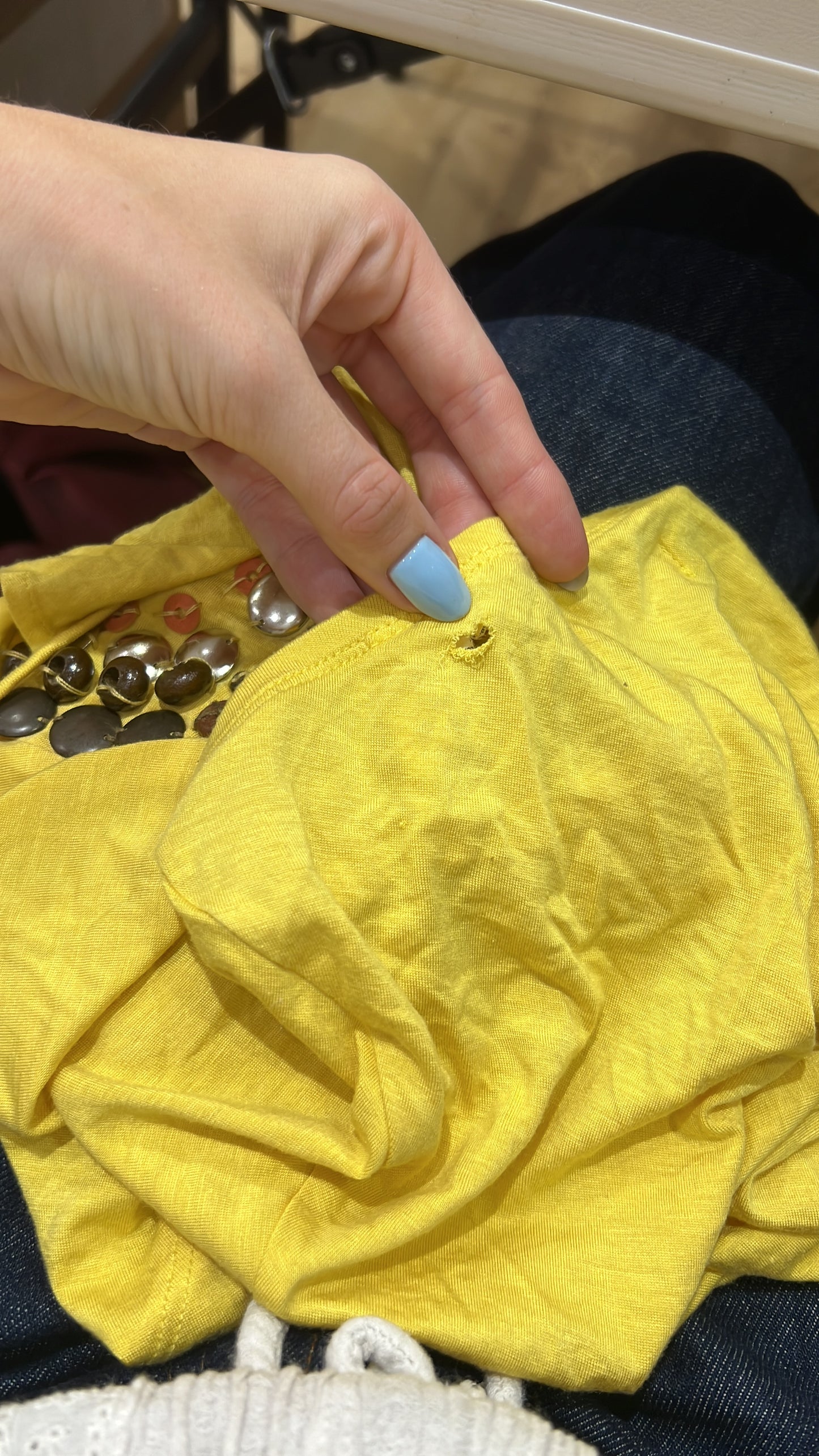 summer edit | medium yellow killah top with open back detail and buttons