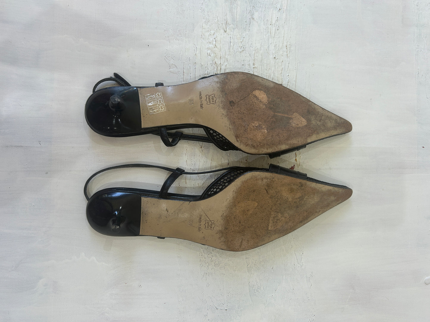 SATC drop | UK 7 black kitten heels