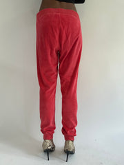 euro trash | medium red juicy couture tracksuit bottoms
